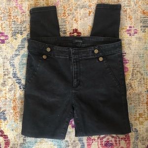 ANN TAYLOR Black Skinny Jeans, SZ 8